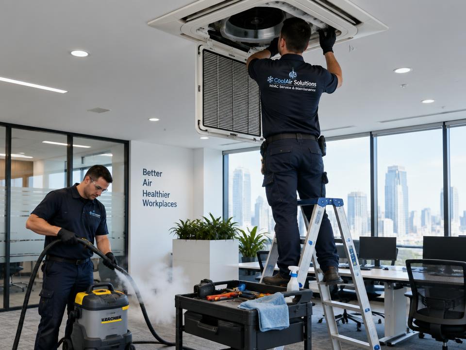 Maintenance AC cassette di area perkantoran